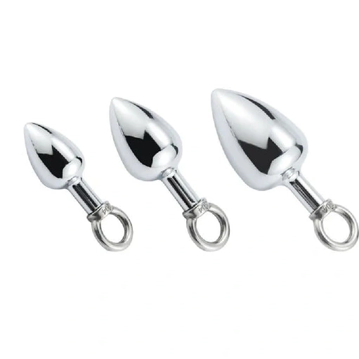 with Anal Cock Stainless Ring Hook Set 4663 DiscreetChoice Steel 0118
